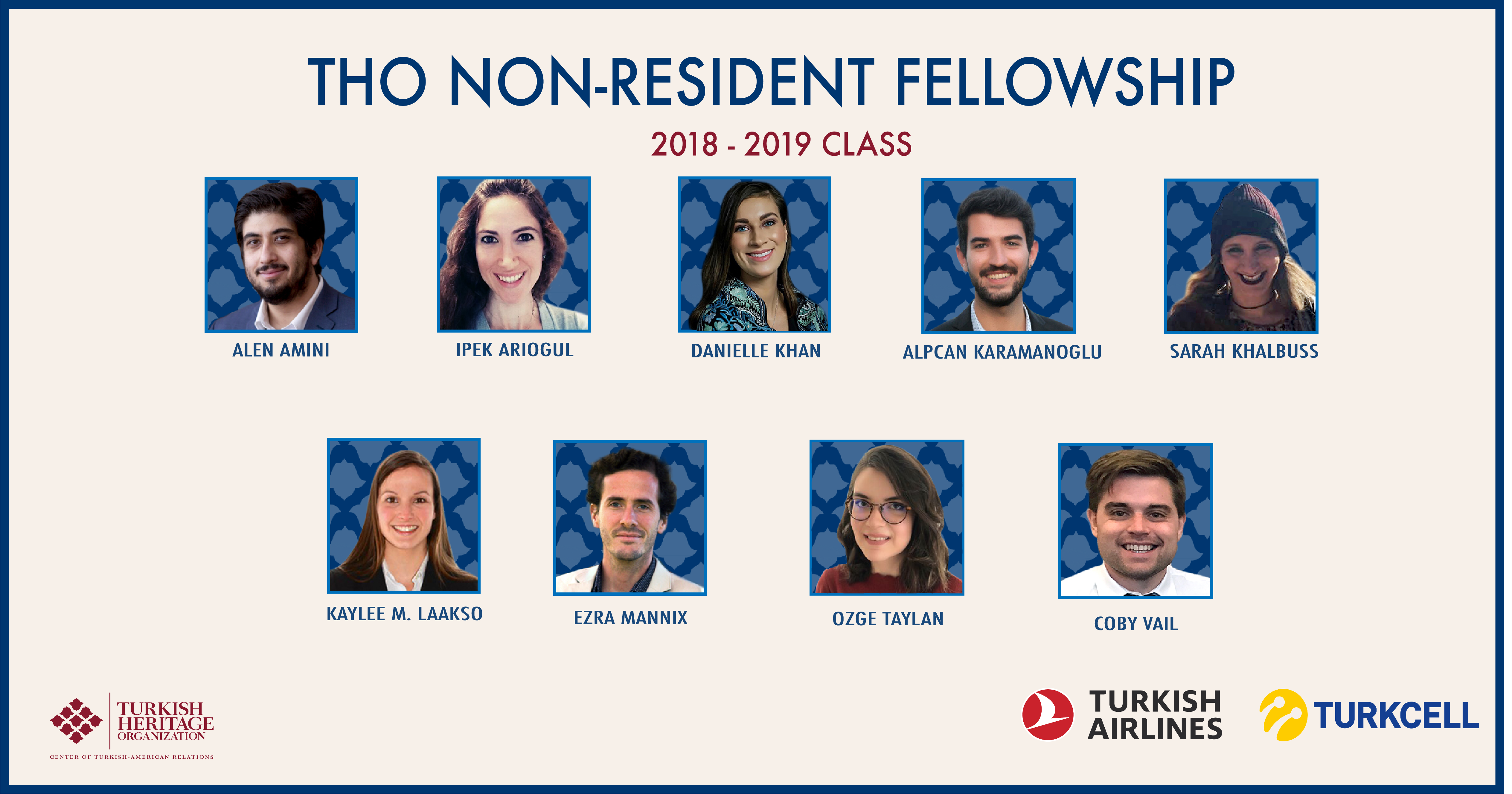 Turkish Heritage Organization is announcing our 2018-2019 non-resident fellows