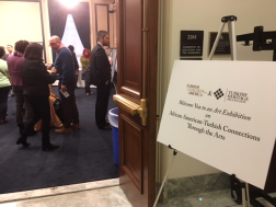 The art exhibition on Capitol Hill featured works by Turkish-American artist Hulis Mavruk and profiles of Ahmet Ertegun and James Baldwin.